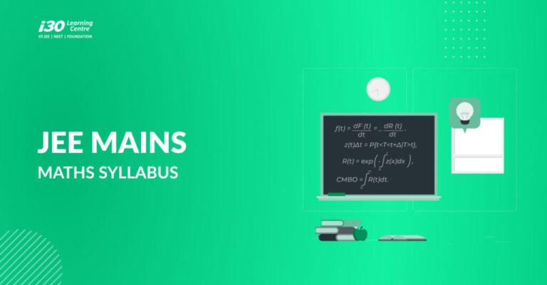 JEE main maths Syllabus