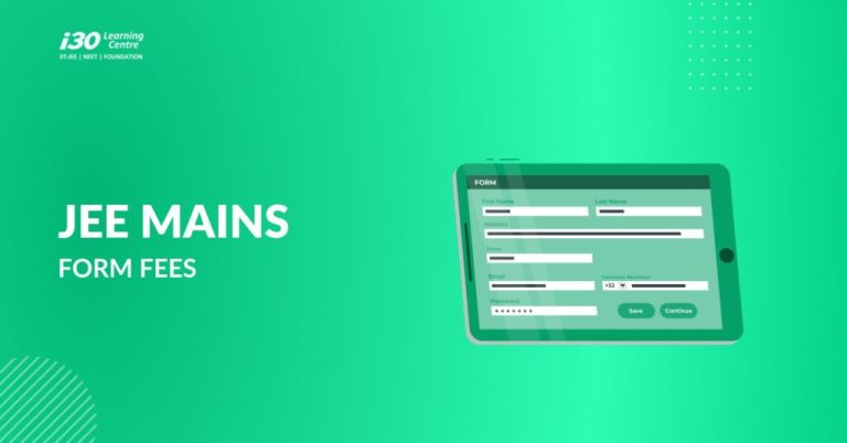 JEE Mains Form Fees