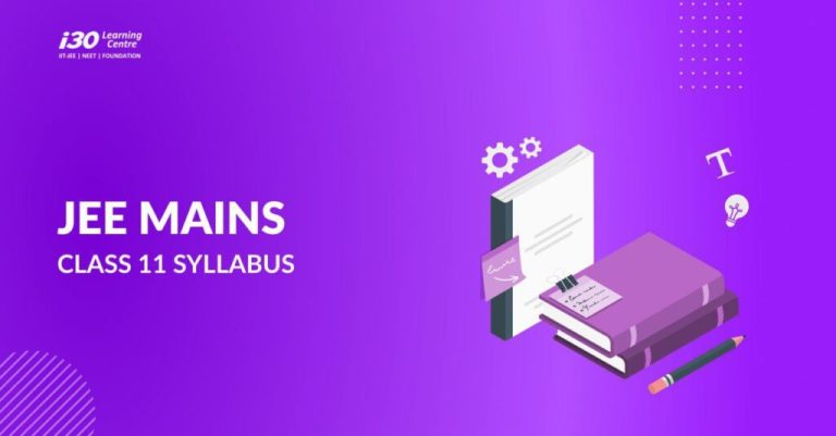 JEE Mains Syllabus for Class 11