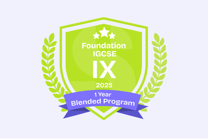 App banner_Foundation IGCSE IX 2025 - 1 Year Blended Program
